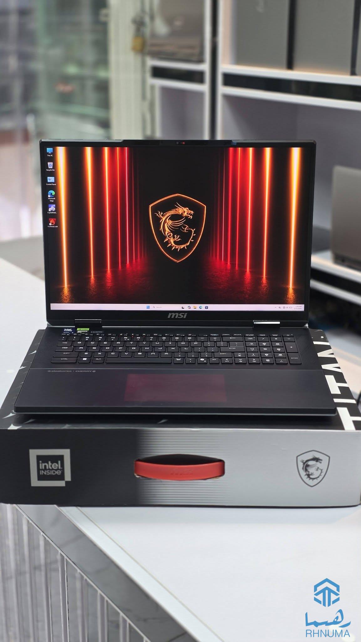 لپتاپ گیمینگ قدرتمند MSI TITAN 18 HX AI 🔥