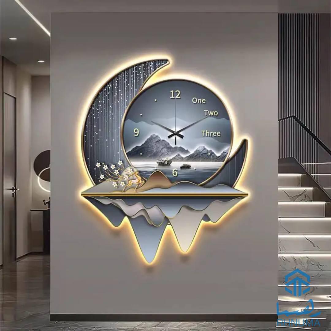 🖼 تابلوی دکوراسیون مدرن با ساعت LED – شکوهی بینظیر برای دکوراسیون شما!