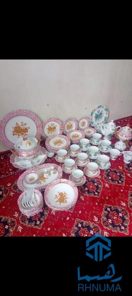 سیت ظرف چای خوری و غذا خوری چینی شش نفره