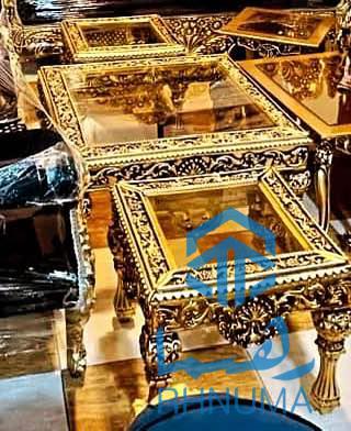 فروش یک سیت کوچ لاکچری نه نفره با ۴ پایه میز شاهی