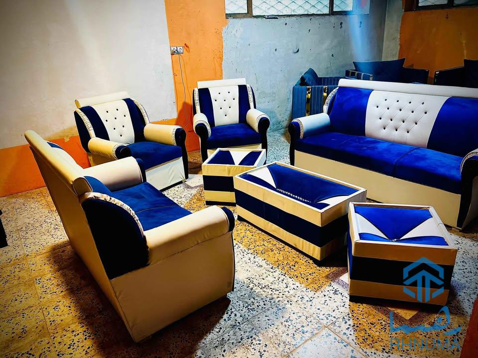 ✨ تخفیف ویژه ✨ سیتکوچ 7 نفره دیزاین جدید، با 3 عدد میز چای خوری