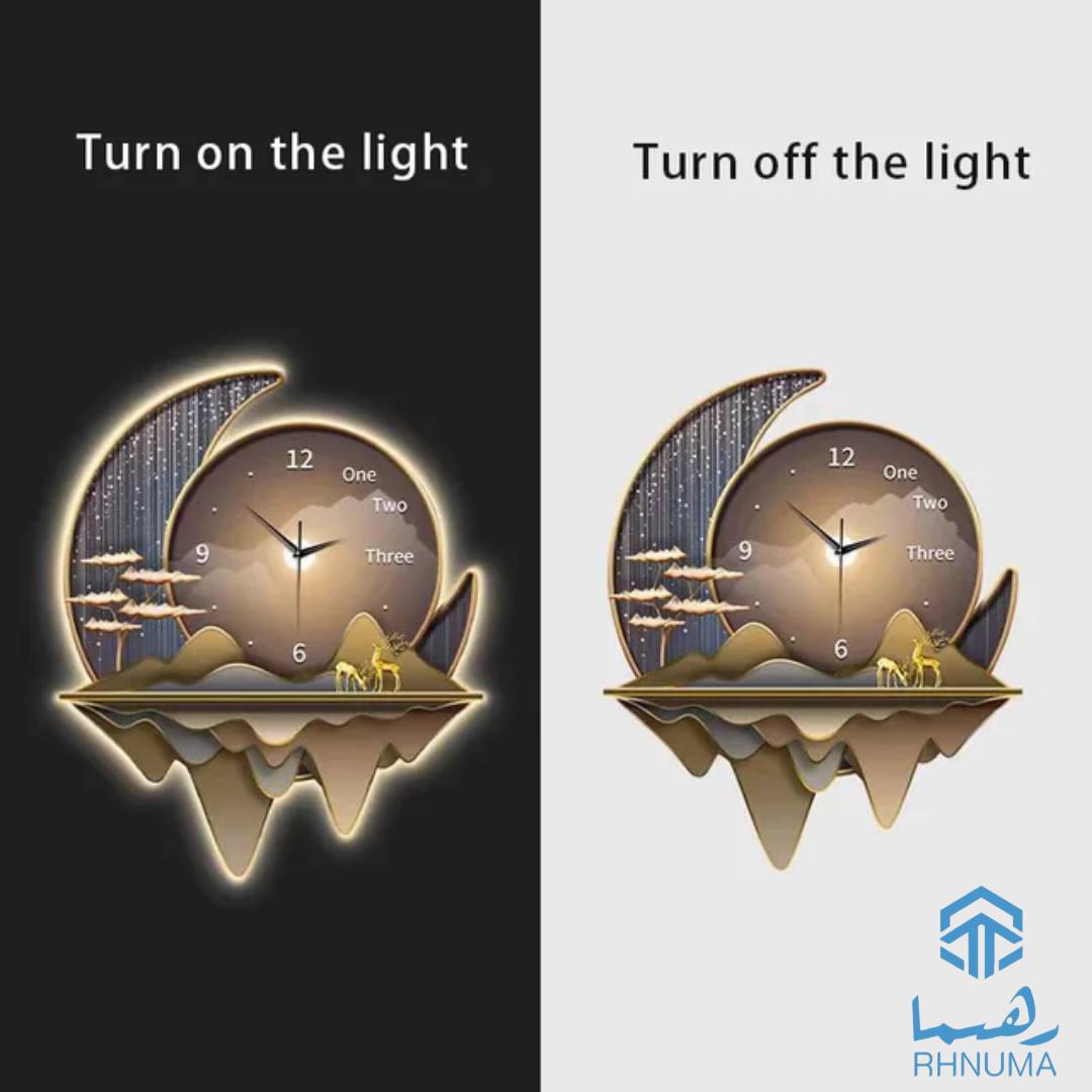 🖼 تابلوی دکوراسیون مدرن با ساعت LED – شکوهی بینظیر برای دکوراسیون شما!