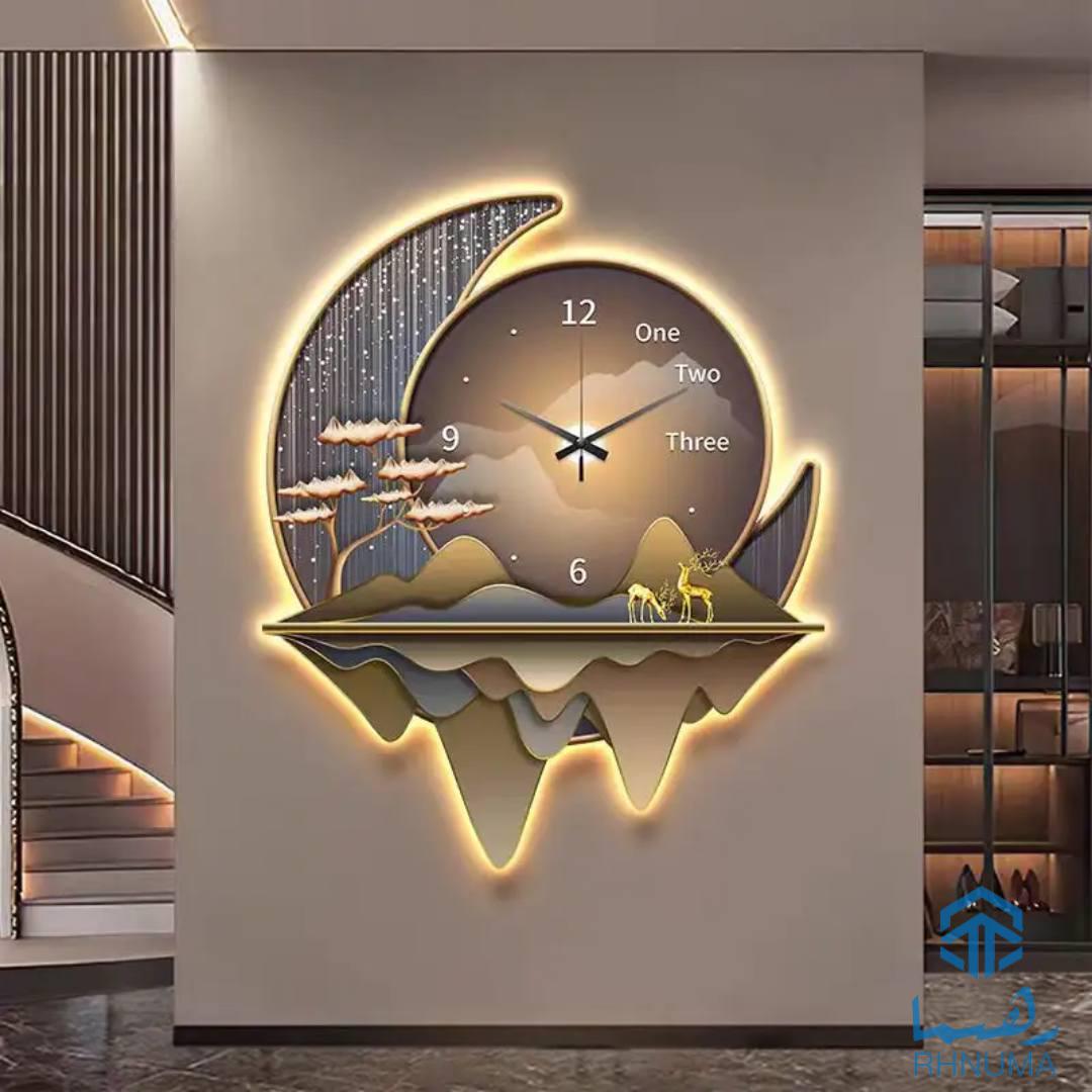 🖼 تابلوی دکوراسیون مدرن با ساعت LED – شکوهی بینظیر برای دکوراسیون شما!